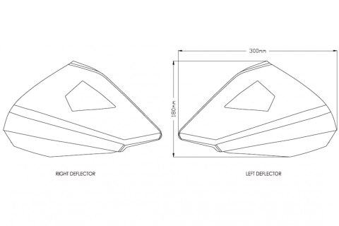 Deflektory boczne górne owiewki do BMW F850GS / R1200GS / R1250GS (do kierunkowskazów akcesoryjnych BMW LED) Deflektory boczne górne owiewki do BMW F850GS / R1200GS / R1250GS (do kierunkowskazów akcesoryjnych BMW LED)