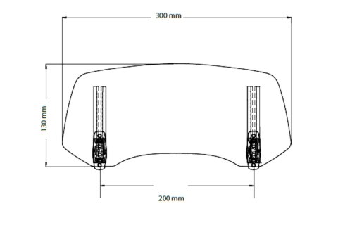 Regulowany deflektor PUIG do szyb i owiewek 2.0 (30x13 cm, wiercony) Regulowany deflektor PUIG do szyb i owiewek 2.0 (30x13 cm, wiercony)