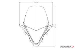 Szyba PUIG V-Tech do Honda PCX 125 / 150 21-23 (Touring)