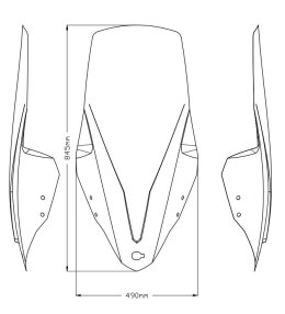 Szyba PUIG V-Tech do Kymco X-TOWN 125 /300 21-23