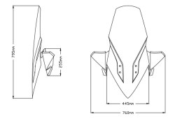 Szyba PUIG V-Tech do Kymco Xciting S 400 19-23