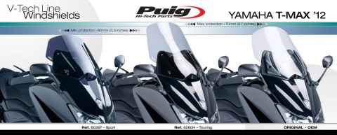 Szyba PUIG V-Tech do Yamaha T-Max 530 12-16 (Touring) Szyba PUIG V-Tech do Yamaha T-Max 530 12-16 (Touring)