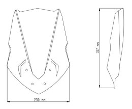 Owiewka PUIG do Yamaha MT-125 14-19