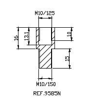 Adapter lusterek PUIG Hi-Tech IV / Tracker (9584N, lewy lub prawy) Adapter lusterek PUIG Hi-Tech IV / Tracker (9584N, lewy lub prawy)
