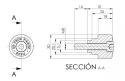 Adapter lusterek PUIG Hi-Tech IV / Tracker (9764N, lewy lub prawy)