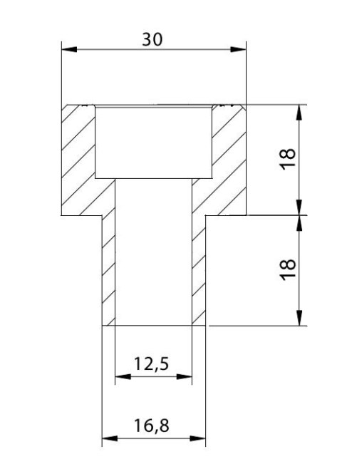 Adapter lusterek PUIG Hi-Tech do owiewek (9579N, prawy) Adapter lusterek PUIG Hi-Tech do owiewek (9579N, prawy)