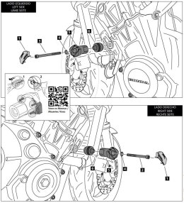 Crash pady PUIG do Honda CB650F 17-18 / CB650R 19-23