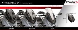 Szyba PUIG V-Tech do Kymco AK550 17-23 (Sport)