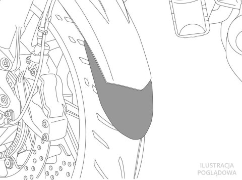 Przedłużenie błotnika do Suzuki GSX-R1000 17-21 (przednie)