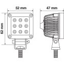 72337 WL-18 dodatkowe światło, 9 LED - 9/32V, białe