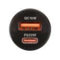 38692 Ładowarka 2 porty USB (A+C) - PD 20W - 12/24V