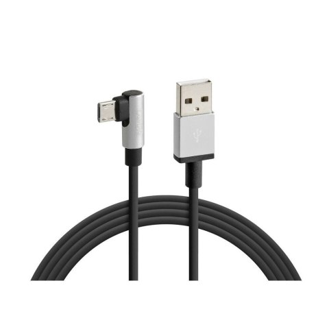 38834 Przewód Usb 90 ° > Micro Usb - 100 cm - czarny 38834 Przewód Usb 90 ° > Micro Usb - 100 cm - czarny