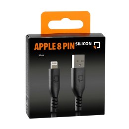 91780 przewód silikonowy Usb A > Apple 8 Pin - 20 cm