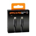 91783 przewód silikonowy Usb Type C > Apple 8 Pin - 20 cm