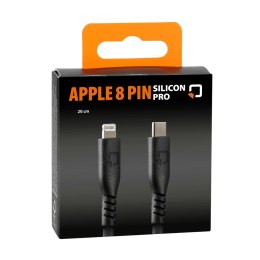 91783 przewód silikonowy Usb Type C > Apple 8 Pin - 20 cm