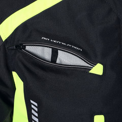 Kurtka motocyklowa BUSE Torino II czarno-żółta Kurtka motocyklowa BUSE Torino II czarno-żółta