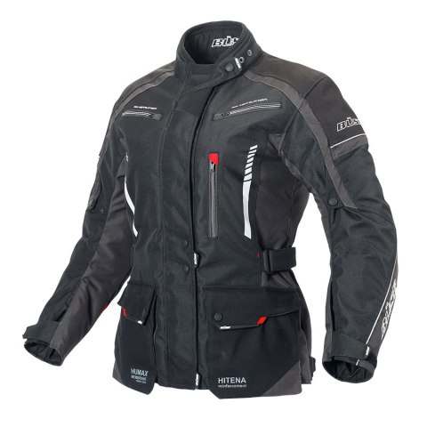 Kurtka motocyklowa damska BUSE Torino II czarno-antracytowa Kurtka motocyklowa damska BUSE Torino II czarno-antracytowa