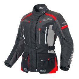 Kurtka motocyklowa damska BUSE Torino II czarno-czerwona