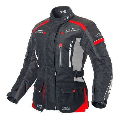 Kurtka motocyklowa damska BUSE Torino II czarno-czerwona Kurtka motocyklowa damska BUSE Torino II czarno-czerwona