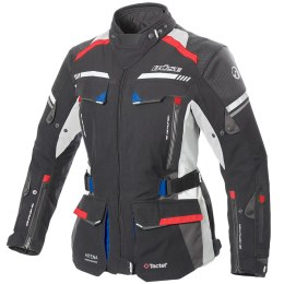 Kurtka motocyklowa damska Highland II czarno/biało/czerwona