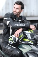 Spodnie motocyklowe skórzane męski BUSE Imola czarno-białe 102520 Spodnie motocyklowe skórzane męski BUSE Imola czarno-białe 102520