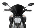 Szyba MRA YAMAHA MT-07 RM04 2014-2017 forma NRM czarna