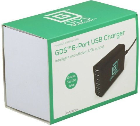 Inteligentna 6-portowa ładowarka USB GDS® Inteligentna 6-portowa ładowarka USB GDS®