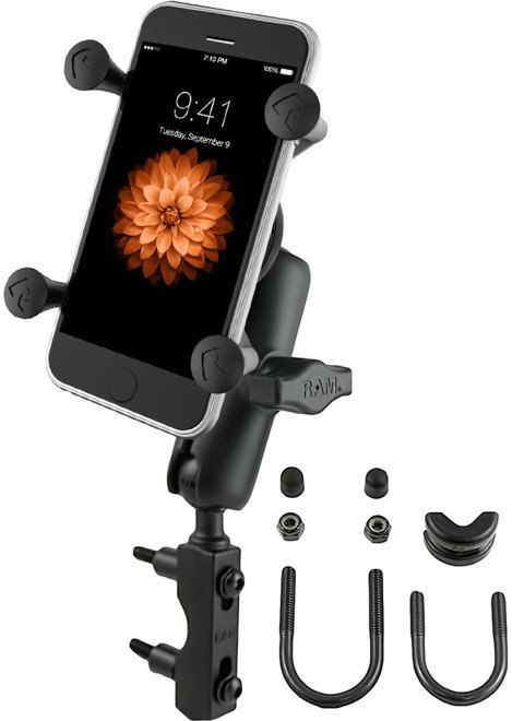 RAM Mount uchwyt X-Grip™ montowany do ramy kierownicy lub do podstawy hamulca / sprzęgła w motocyklu RAM Mount uchwyt X-Grip™ montowany do ramy kierownicy lub do podstawy hamulca / sprzęgła w motocyklu