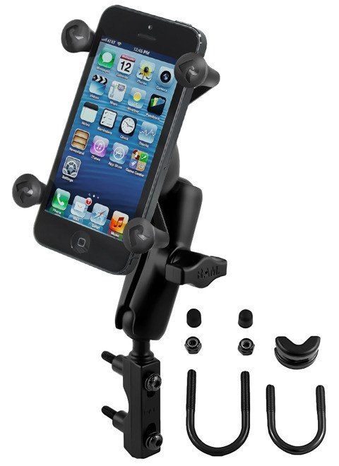 RAM Mount uchwyt X-Grip™ montowany do ramy kierownicy lub do podstawy hamulca / sprzęgła w motocyklu RAM Mount uchwyt X-Grip™ montowany do ramy kierownicy lub do podstawy hamulca / sprzęgła w motocyklu
