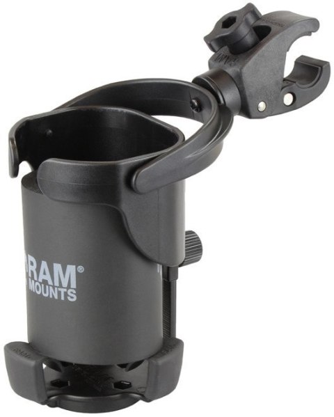 Uchwyt na kubek RAM Level Cup™ XL z niewielką klamrą Tough-Claw™. Uchwyt na kubek RAM Level Cup™ XL z niewielką klamrą Tough-Claw™.
