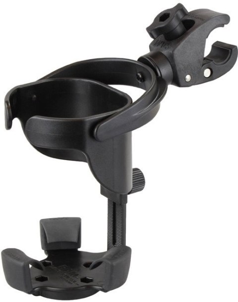 Uchwyt na kubek RAM Level Cup™ XL z niewielką klamrą Tough-Claw™. Uchwyt na kubek RAM Level Cup™ XL z niewielką klamrą Tough-Claw™.