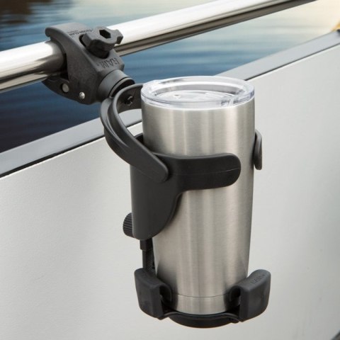 Uchwyt na kubek RAM Level Cup™ XL z niewielką klamrą Tough-Claw™. Uchwyt na kubek RAM Level Cup™ XL z niewielką klamrą Tough-Claw™.