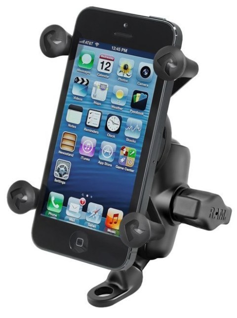 Uniwersalny uchwyt X-Grip™ montowany do uchwytu lusterka w motocyklu Uniwersalny uchwyt X-Grip™ montowany do uchwytu lusterka w motocyklu