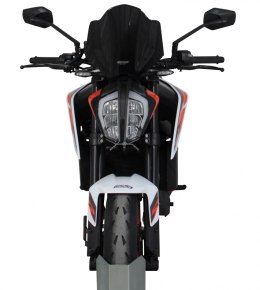 Szyba motocyklowa MRA KTM DUKE 890 R, , 2019-, forma NRM, czarna