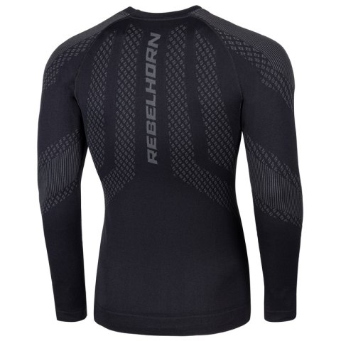 KOSZULKA TERMOAKTYWNA Z DŁUGIM RĘKAWEM REBELHORN ACTIVE II BLACK/GREY KOSZULKA TERMOAKTYWNA Z DŁUGIM RĘKAWEM REBELHORN ACTIVE II BLACK/GREY