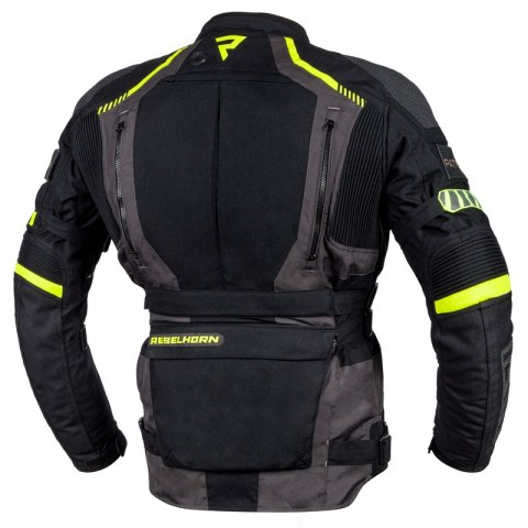 KURTKA TEKSTYLNA REBELHORN PATROL BLACK/FLO YELLOW KURTKA TEKSTYLNA REBELHORN PATROL BLACK/FLO YELLOW