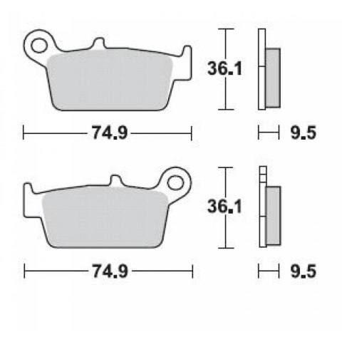 BRAKING KLOCKI HAMULCOWE SINTER OFFROAD 701CM44