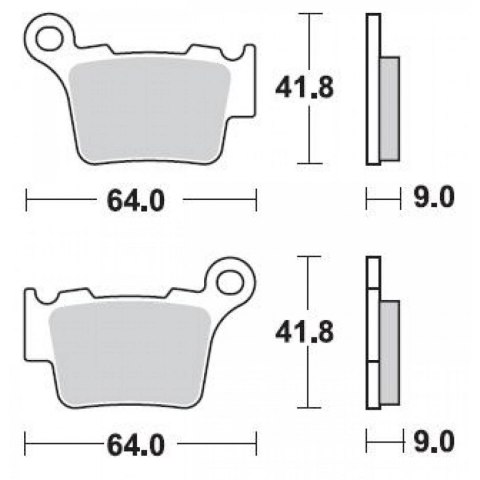 BRAKING KLOCKI HAMULCOWE SINTER OFFROAD 891CM44 BRAKING KLOCKI HAMULCOWE SINTER OFFROAD 891CM44
