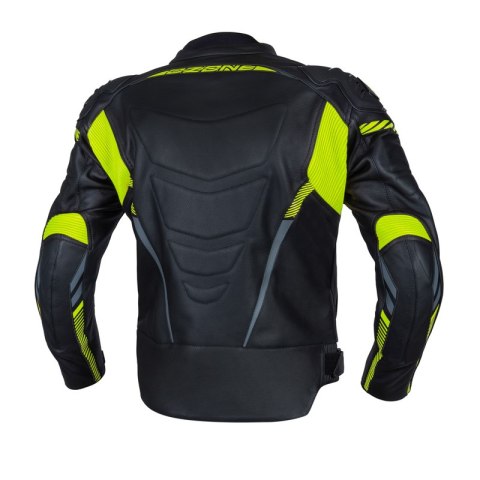 KURTKA SKÓRZANA OZONE RS600 BLACK/FLUO YELLOW KURTKA SKÓRZANA OZONE RS600 BLACK/FLUO YELLOW