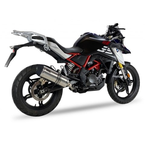 Tłumik IXIL BMW G 310 GS 2021, typ SOVE (waga 3000 Gr., długość 423 mm., materiał Inox AISI304, kolor Matt polished) FULL SYSTEM Tłumik IXIL BMW G 310 GS 2021, typ SOVE (waga 3000 Gr., długość 423 mm., materiał Inox AISI304, kolor Matt polished) FULL SYSTEM