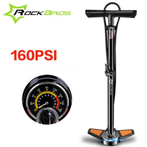 ROCKBROS Pompka rowerowa duża manometr (GP6532B) ROCKBROS Pompka rowerowa duża manometr (GP6532B)