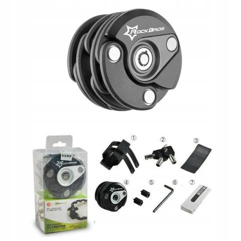 ROCKBROS Zabezpieczenie rowerowe składane (WL798BK) ROCKBROS Zabezpieczenie rowerowe składane (WL798BK)