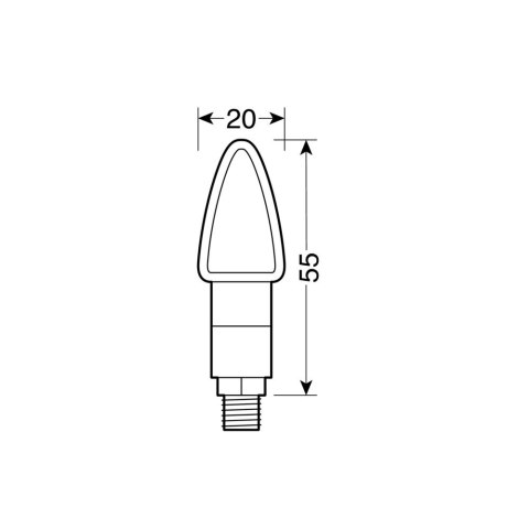 90100 Atom kierunkowskazy 12V LED Carbon 90100 Atom kierunkowskazy 12V LED Carbon