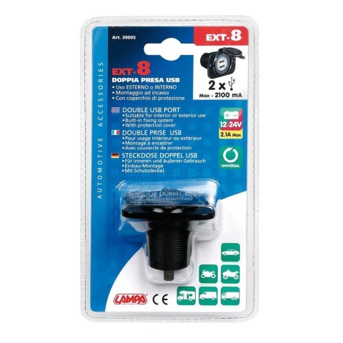 39005 Ext-8, podwójny port USB 12/24 V 39005 Ext-8, podwójny port USB 12/24 V
