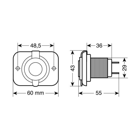 39005 Ext-8, podwójny port USB 12/24 V 39005 Ext-8, podwójny port USB 12/24 V