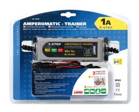 70177 Amperomatic Lithium-Plus, inteligentna ładowarka, 12V - 3,8A 70177 Amperomatic Lithium-Plus, inteligentna ładowarka, 12V - 3,8A