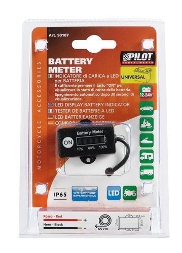 90107 Wyświetlacz LED ze wskaźnikiem stanu baterii, 12/24 V 90107 Wyświetlacz LED ze wskaźnikiem stanu baterii, 12/24 V