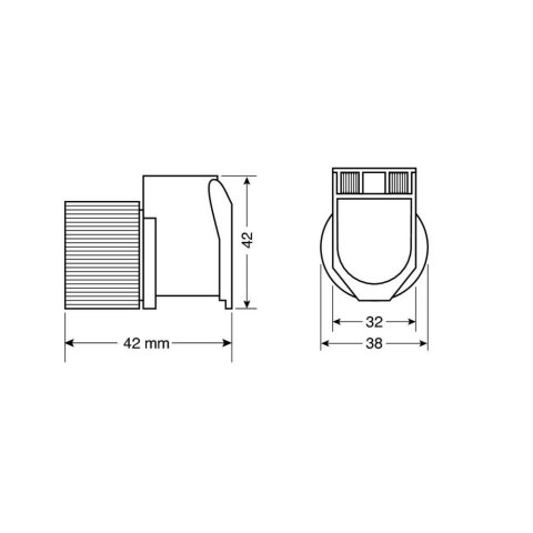 38969 PX-2, gniazdo zasilania na każdą pogodę, 12/24 V 38969 PX-2, gniazdo zasilania na każdą pogodę, 12/24 V