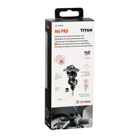 91590 Titan Opti M6 Pro, mocowanie na wsporniku kierownicy, wsporniku sprzęgła i hamulca 91590 Titan Opti M6 Pro, mocowanie na wsporniku kierownicy, wsporniku sprzęgła i hamulca