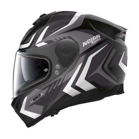 Kask NOLAN N80-8 RUMBLE N-COM 58 BLACK/WHITE/GREY MATT Kask NOLAN N80-8 RUMBLE N-COM 58 BLACK/WHITE/GREY MATT